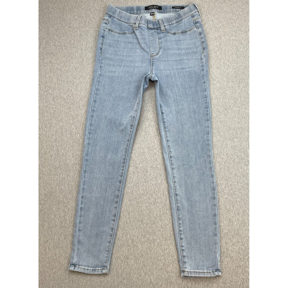 Judy Blue Jeans Womens 9/29 Blue Cotton Blend Stretch Skinny Fit